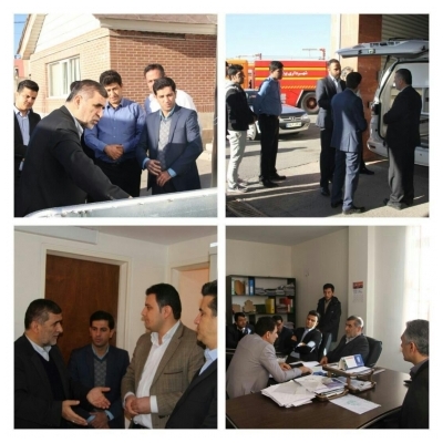 بازدید شهردار جدید پرند از کلیه واحدهای شهرداری