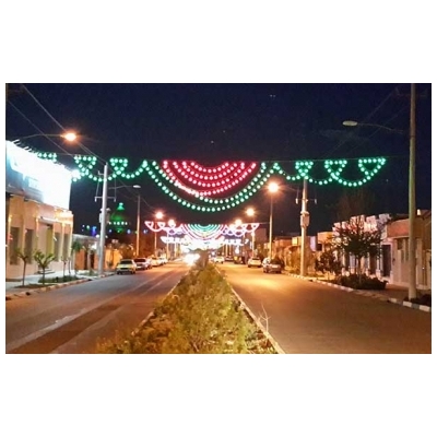 نورپردازی میدان آزادی تا میدان استقلال شهر پرند در آستانه نوروز 96