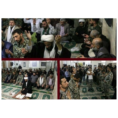 برگزاری مراسم بزرگداشت شهید مدافع حرم، صادق شیبک در مسجد امام زمان (عج) شهر پرند