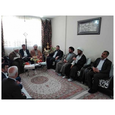 دیدار شهردار، اعضای شورای شهر و امام جمعه پرند با خانوده ی شهید سید صمد موسوی