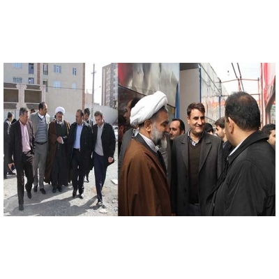 بازدید شهردار و مسئولین شهری از مراحل ساخت بازار روز هسا 1 و پایگاه سلامت شهید احمدی روشن