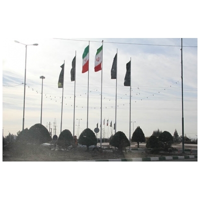 برافراشته شدن بیرق عزا در شهر پرند