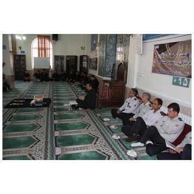 مراسم ختم شهید آتش نشان علی قانع در مسجد امام جواد (ع) شهر پرند برگزار شد.