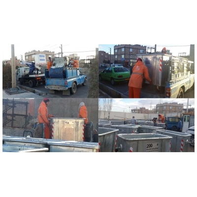 تعویض باکس های زباله در سه فاز اول شهر پرند