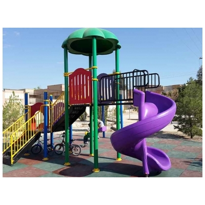 نصب وسایل بازی پلی اتیلنی برای پارک گلایل