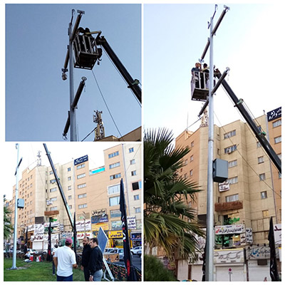 نصب دوربین های ثبت تخلفات در میدان استقلال پرند