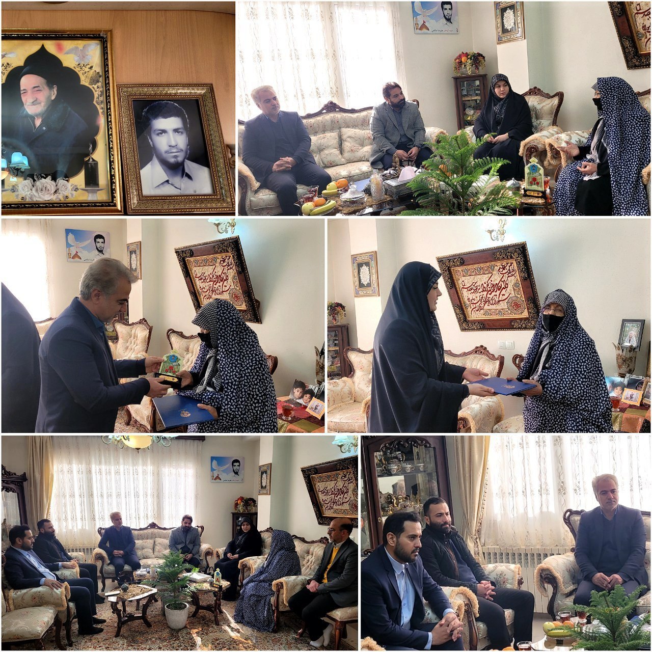 تجلیل و تکریم مدیران شهری پرند از مادر شهید علیرضا صالحی