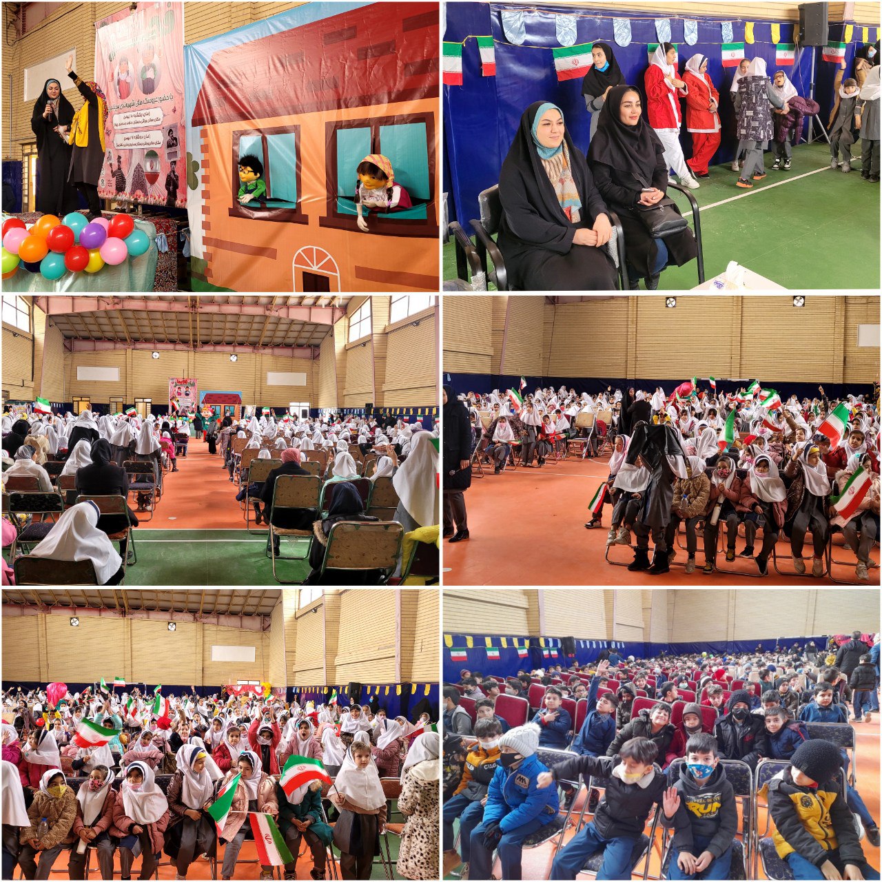 جشن بزرگ انقلاب در مدارس فاز 6 پرند 