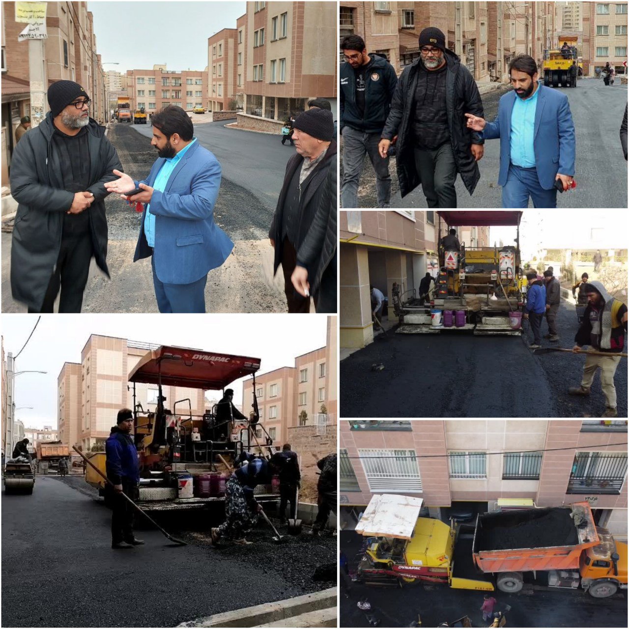 خیابان صبای نهم در فاز 3 پرند برای اولین بار رنگ آسفالت به خود گرفت