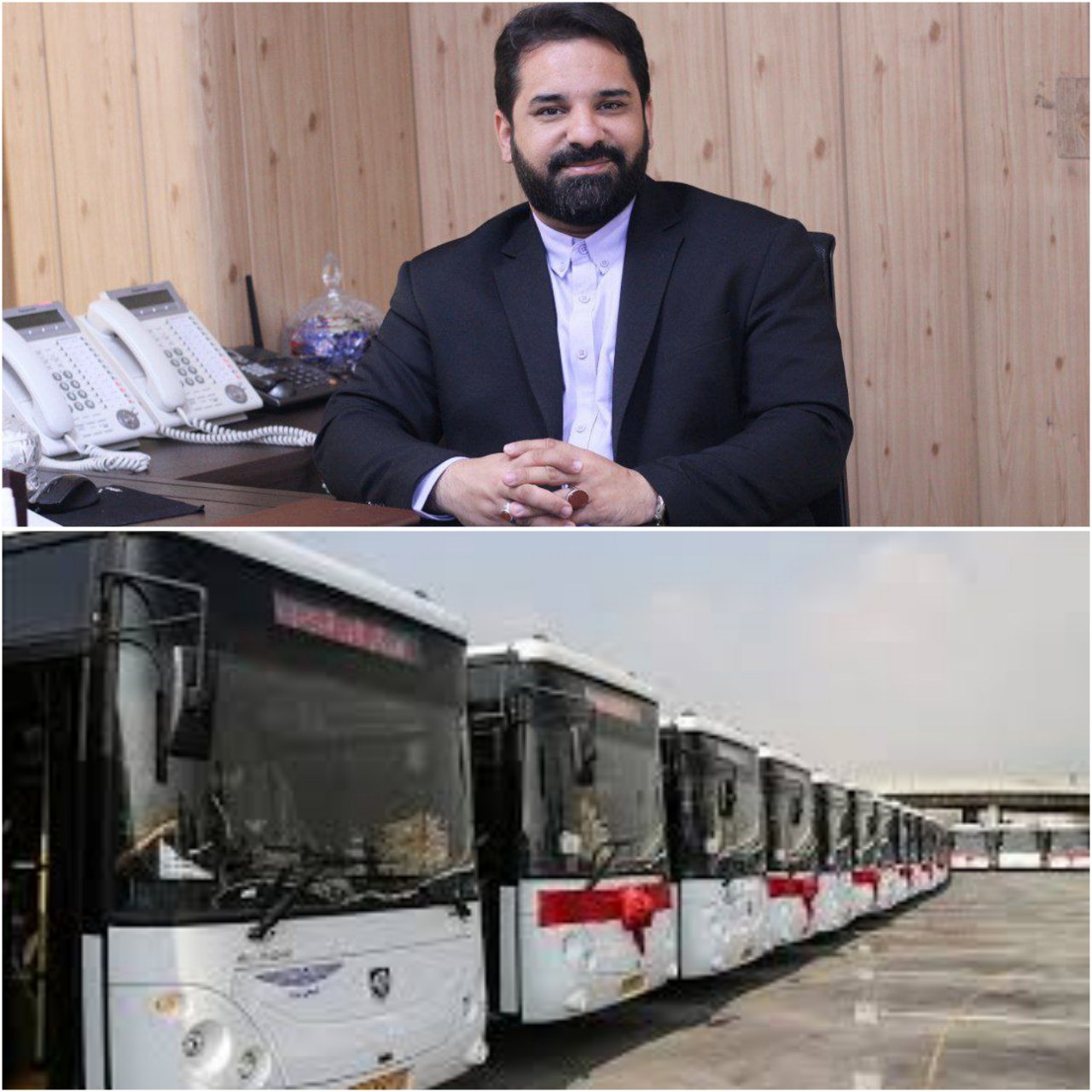 12 دستگاه اتوبوس جدید خریداری و به ناوگان حمل و نقل شهر پرند افزوده می شود