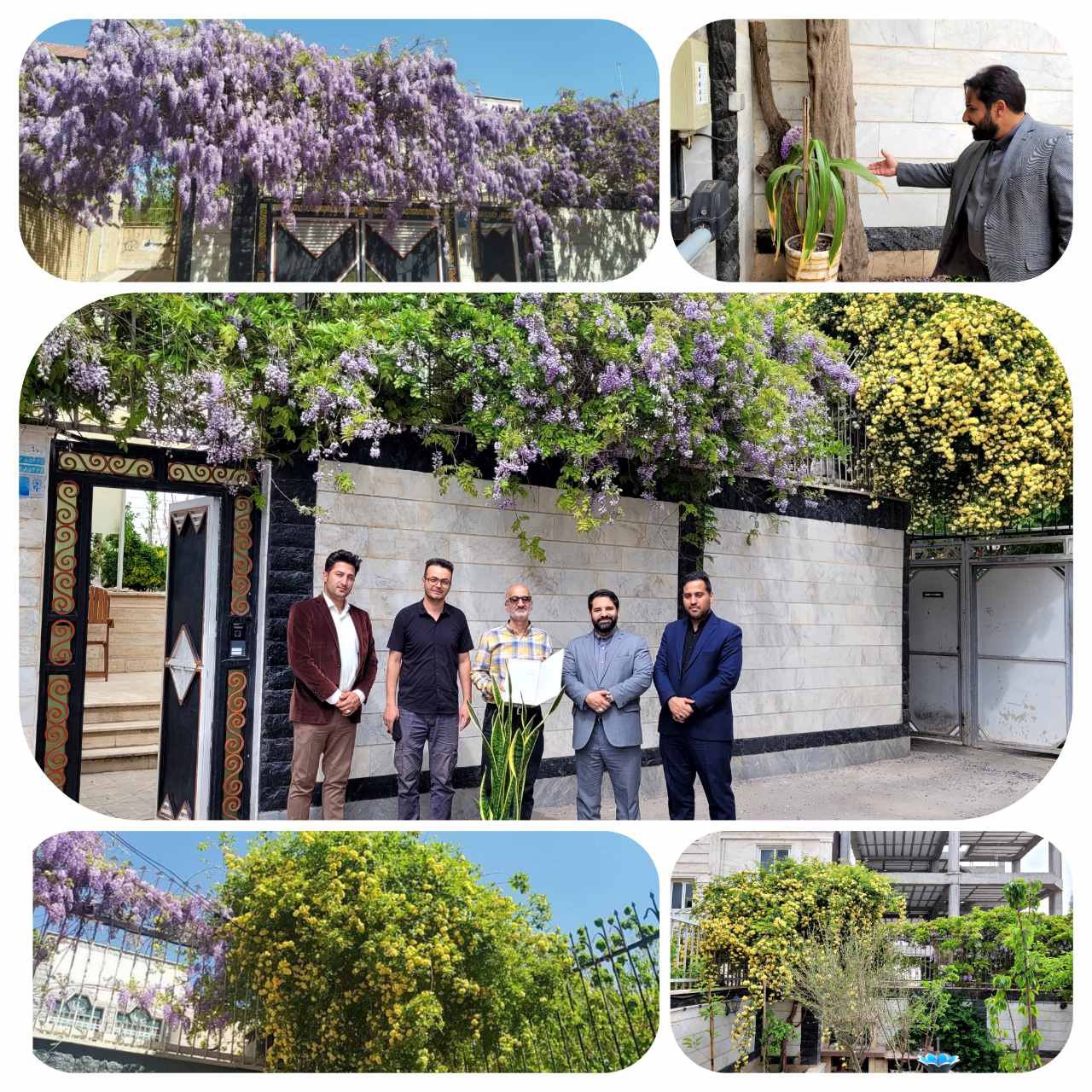 تجلیل شهردار پرند از شهروند برگزیده در امر توسعه و نگهداری فضای سبز