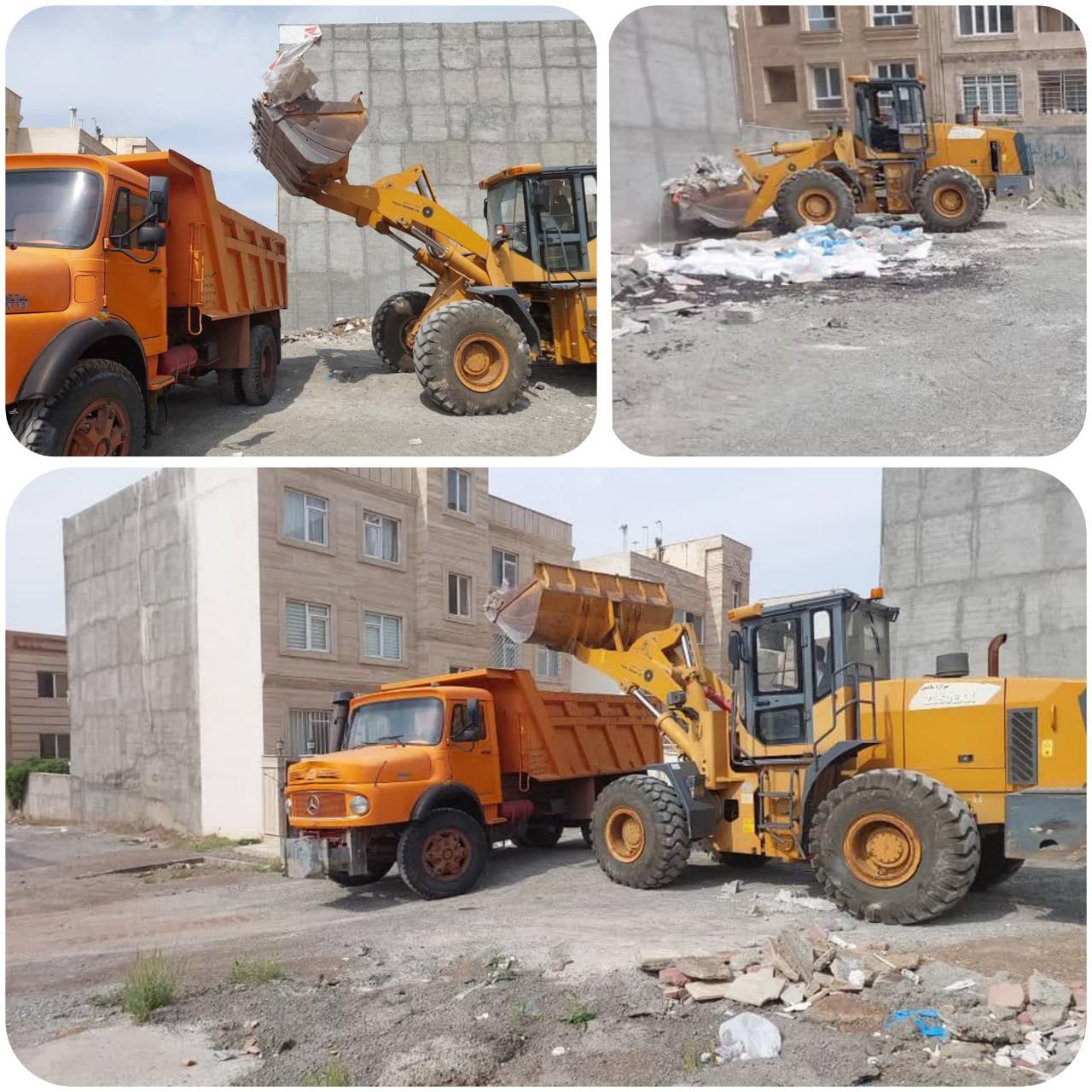 اجرای طرح پاکسازی و تنظیف محله به محله فاز یک شهر پرند  