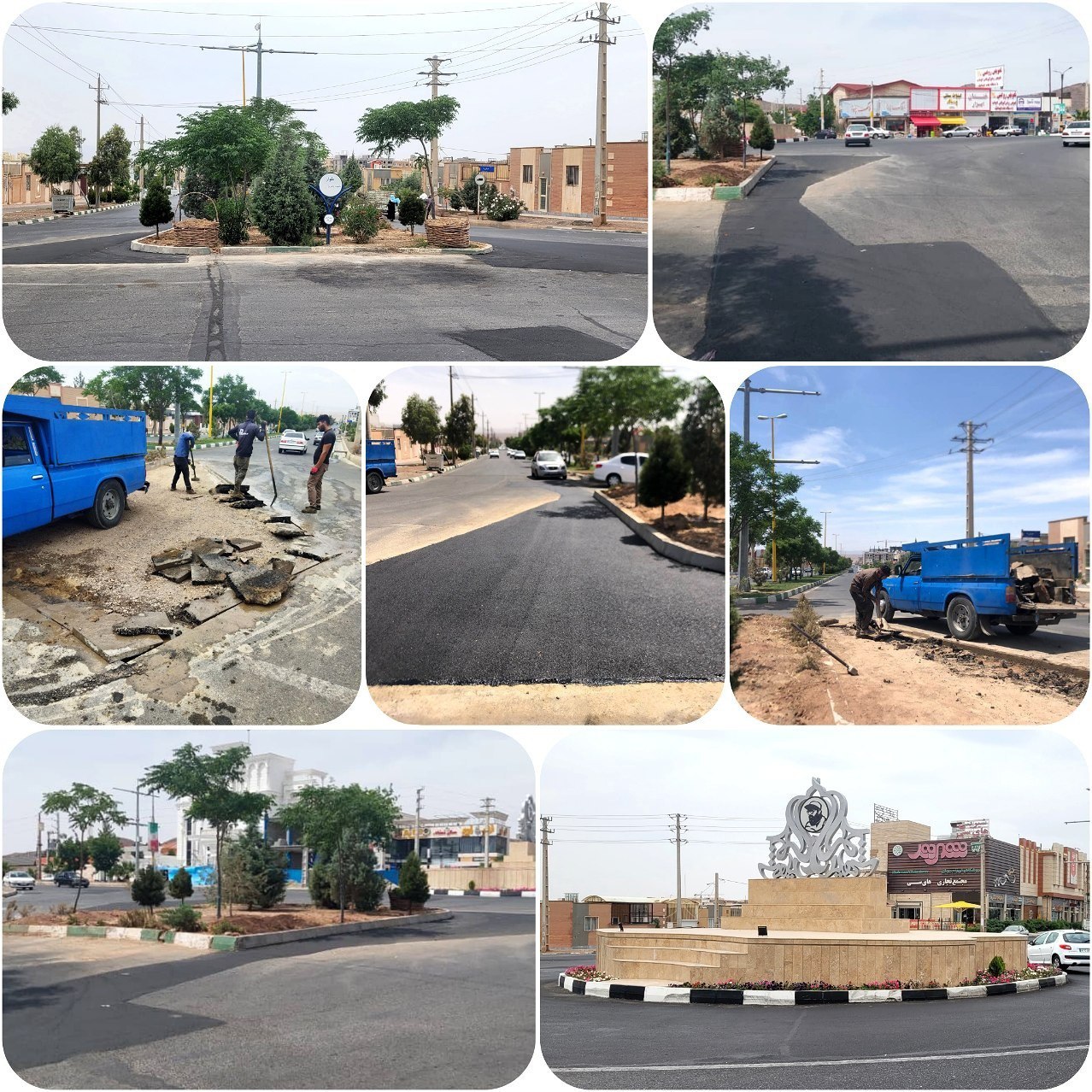 اصلاح هندسی لچکی بلوار شهید چمران توسط شهرداری پرند 