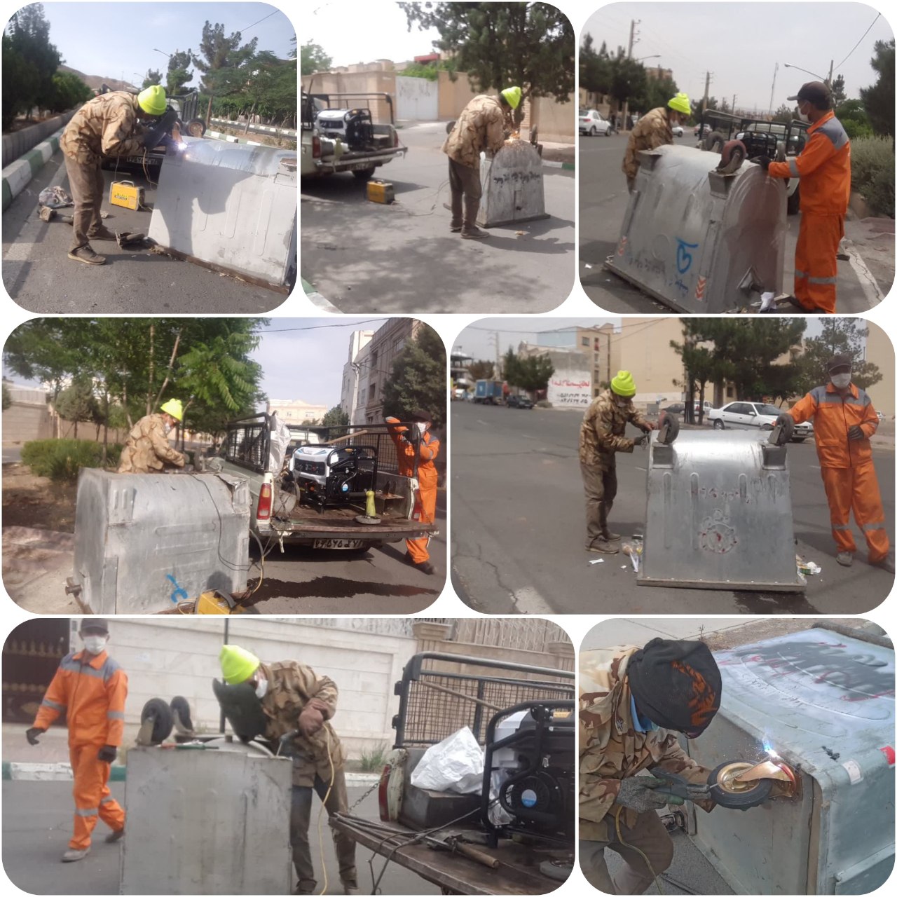 تعمیر و بازسازی باکس های زباله فازهای صفر تا سه شهر پرند  