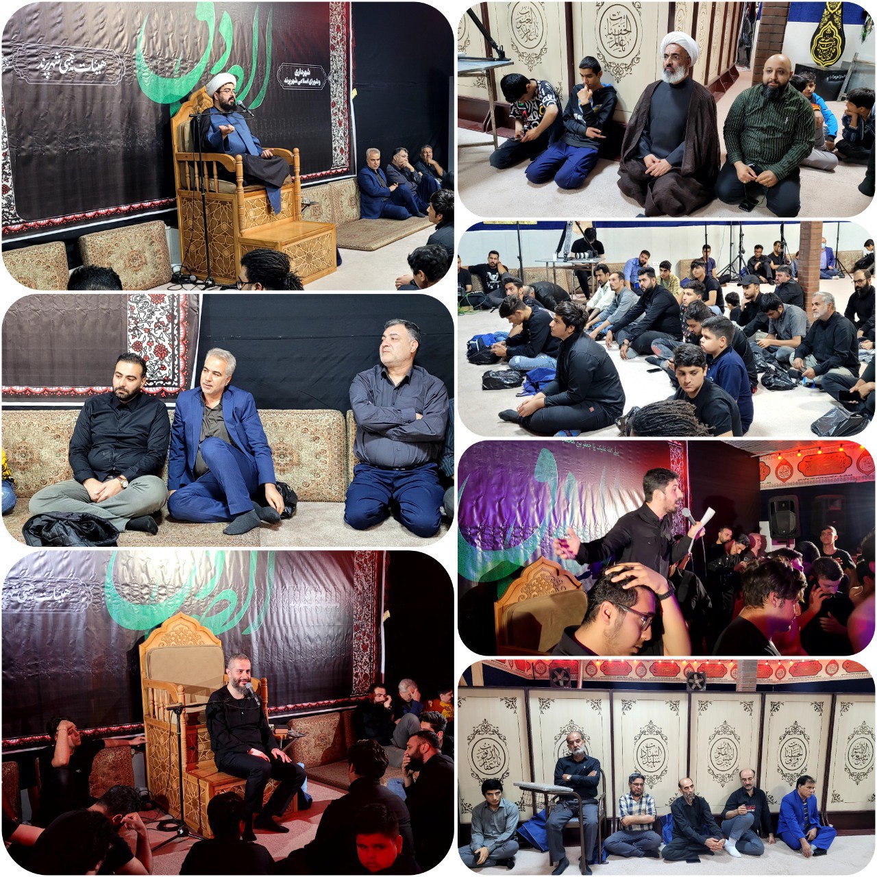 برپایی مراسم عزاداری شهادت امام جعفر صادق(ع) در حسینیه سید الشهداء شهرداری پرند  