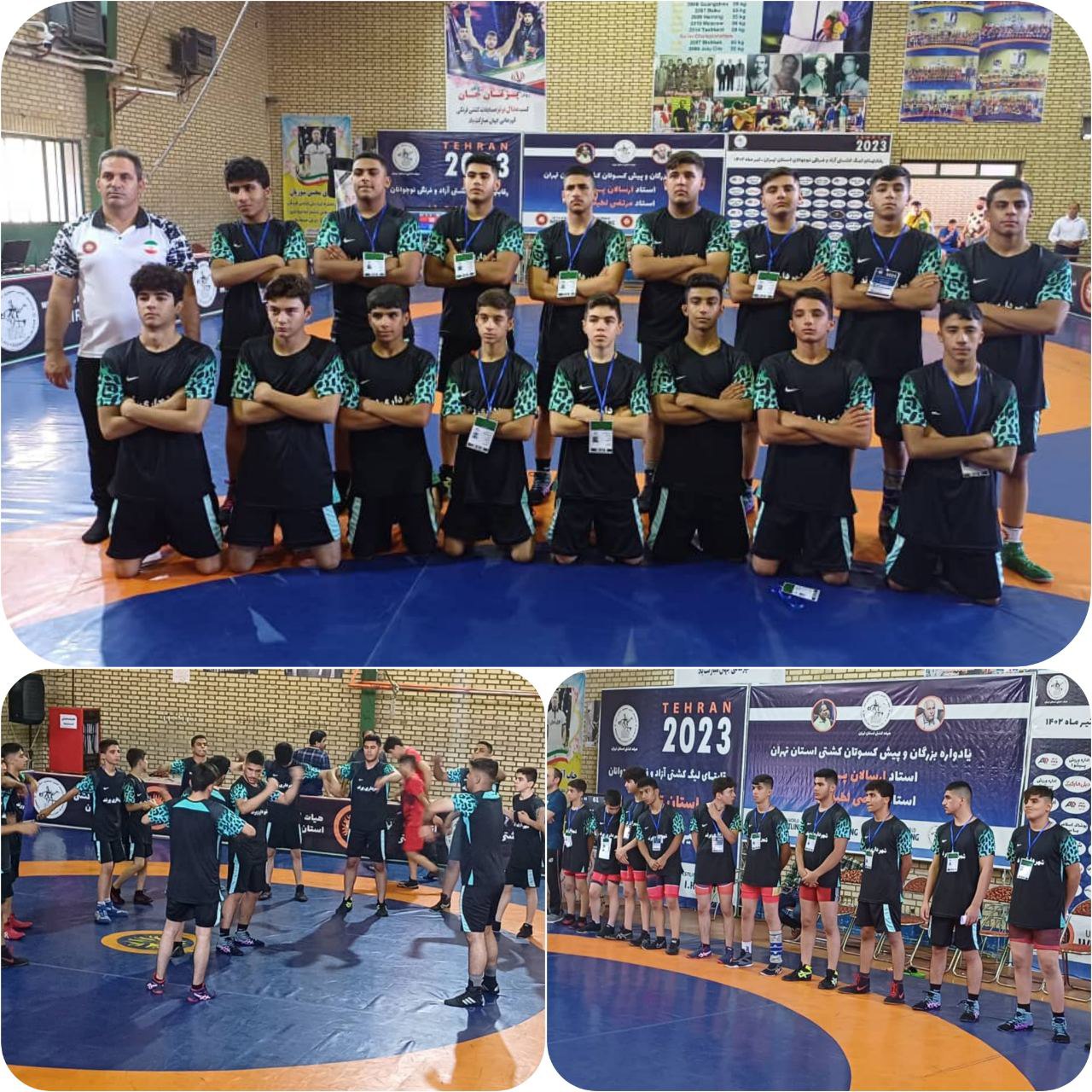 حضور تیم کشتی آزاد پرند برای اولین بار در لیگ استان تهران