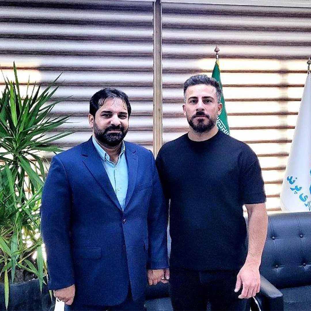 دیدار قهرمان وزنه برداری جهان با شهردار پرند