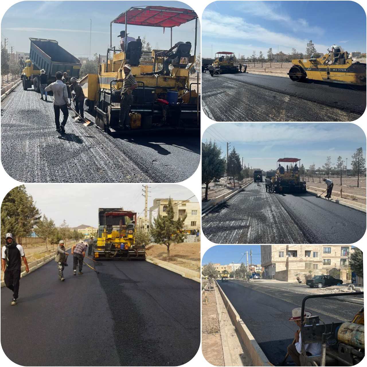 تداوم عملیات آسفالت در مناطق تحت مدیریت شهرداری پرند