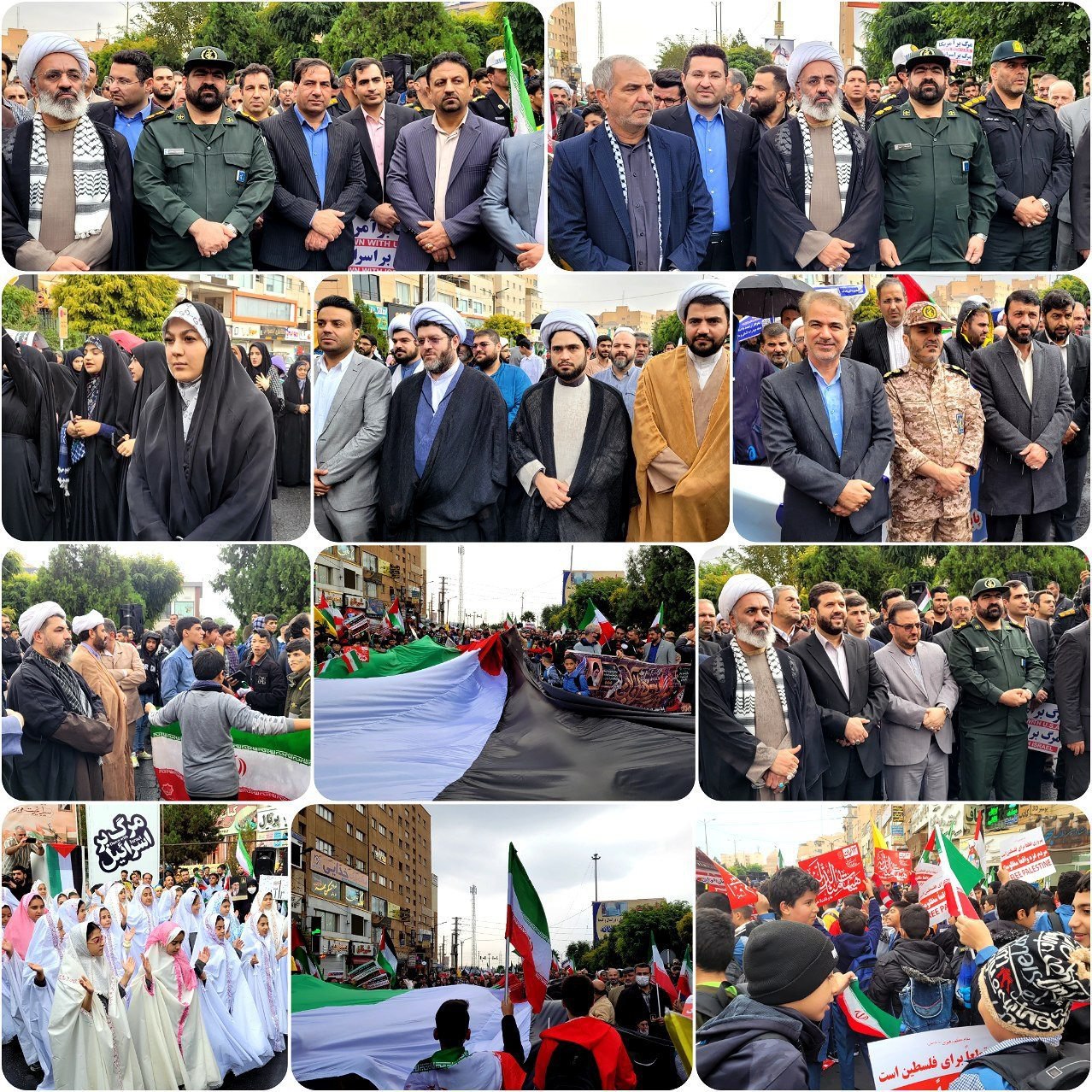 راهپیمایی پرشور و ضد استکباری مردم، مسئولان و دانش آموزان پرند در یوم الله 13 آبان