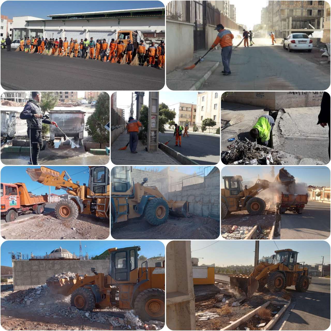 اجرای طرح نظافت محله به محله و پاکسازی نخاله های ساختمانی فاز 3 پرند