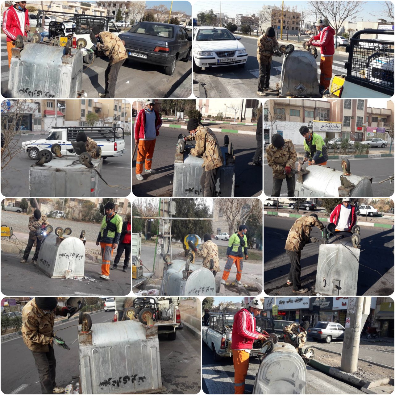 تعمیر مستمر باکس های زباله در مناطق تحت مدیریت شهرداری پرند