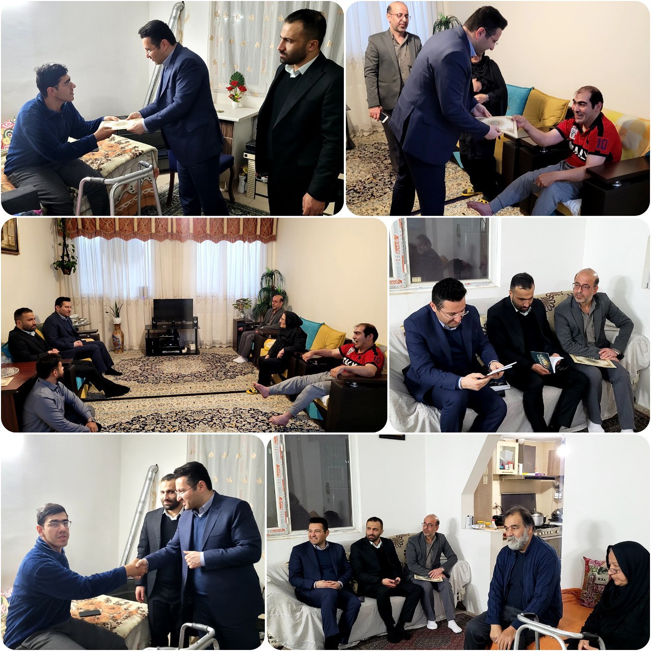 دیدار صمیمانه سرپرست شهرداری پرند با معلولان جسمی و حرکتی  