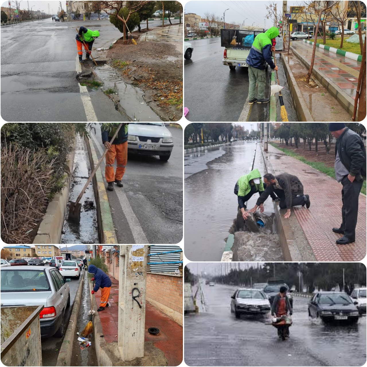 اقدامات ویژه خدمات شهری شهرداری پرند برای جلوگیری از آبگرفتگی معابر