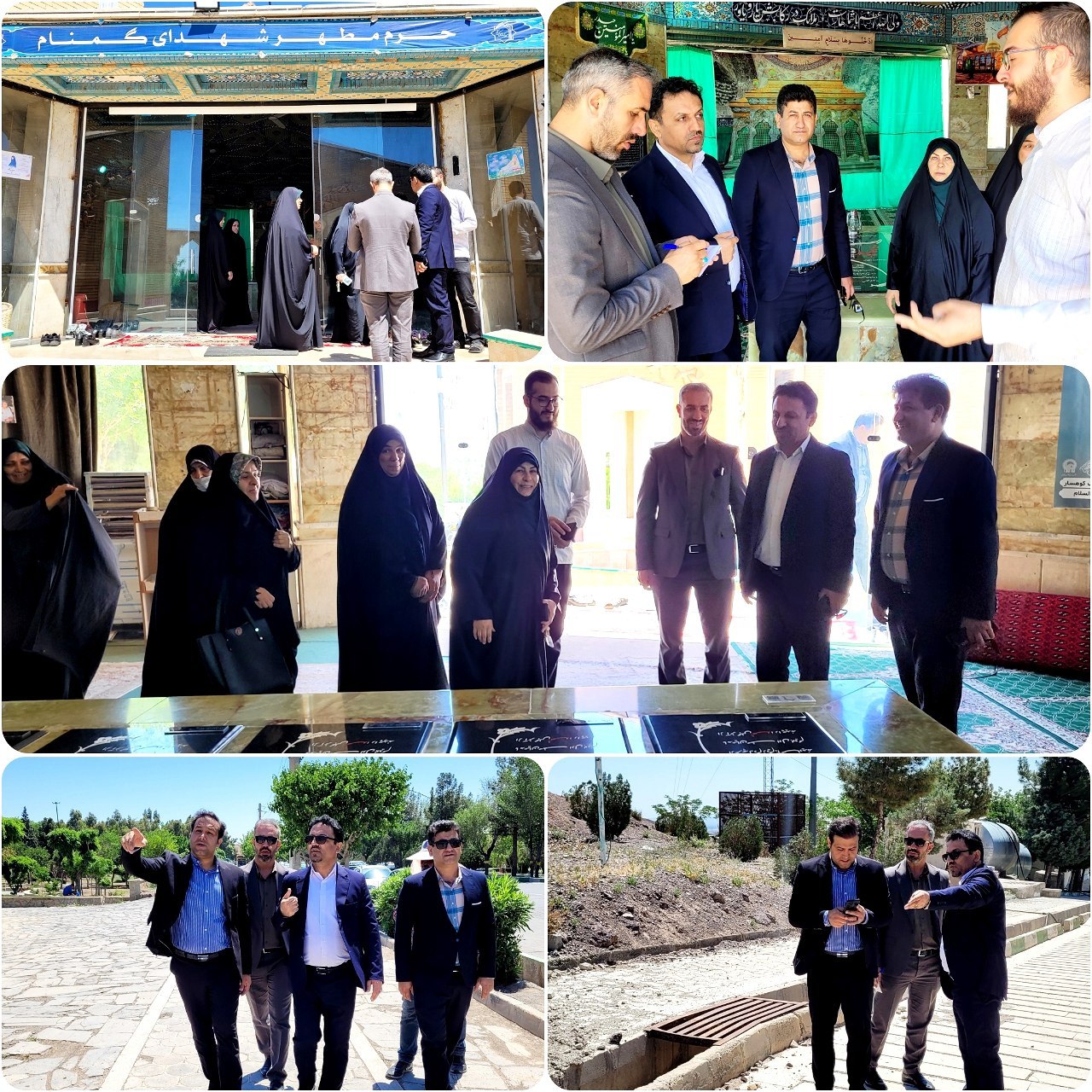 رویکرد ویژه شهرداری پرند برای رفع نواقص مزار شهداء و توسعه پارک کوهسار