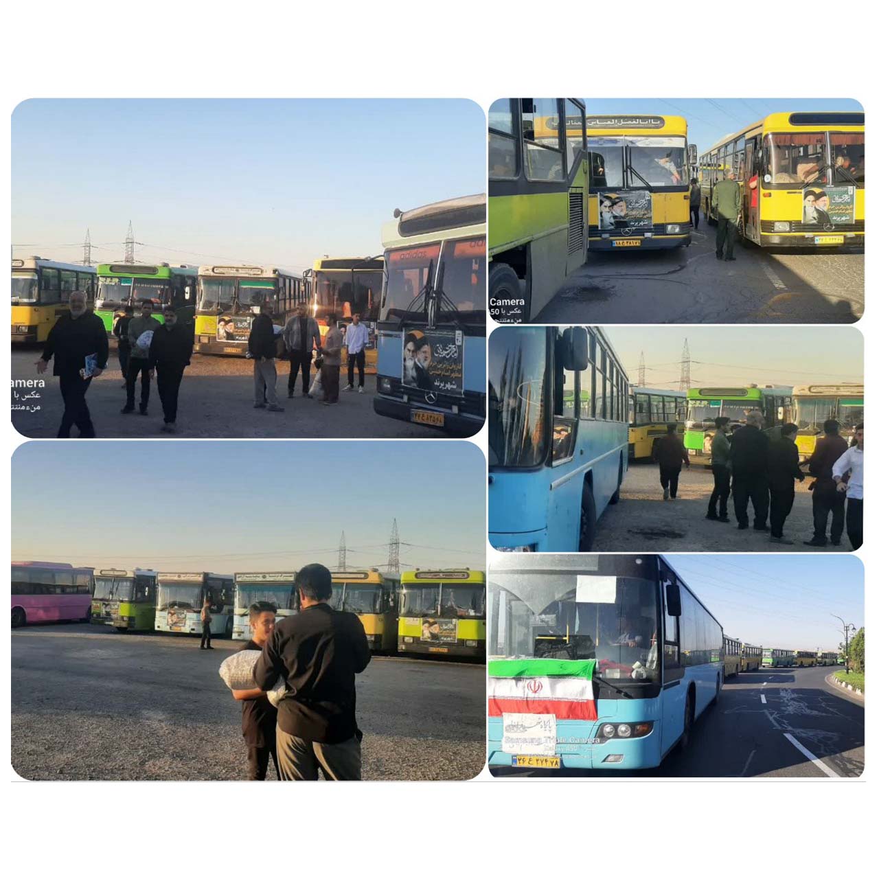 عزیمت کاروان زائران پرندی به حرم مطهر امام راحل با 50 دستگاه اتوبوس