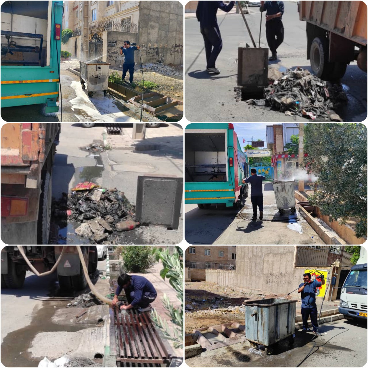 اجرای طرح پاکسازی محله ای در نقاط مختلف شهر پرند