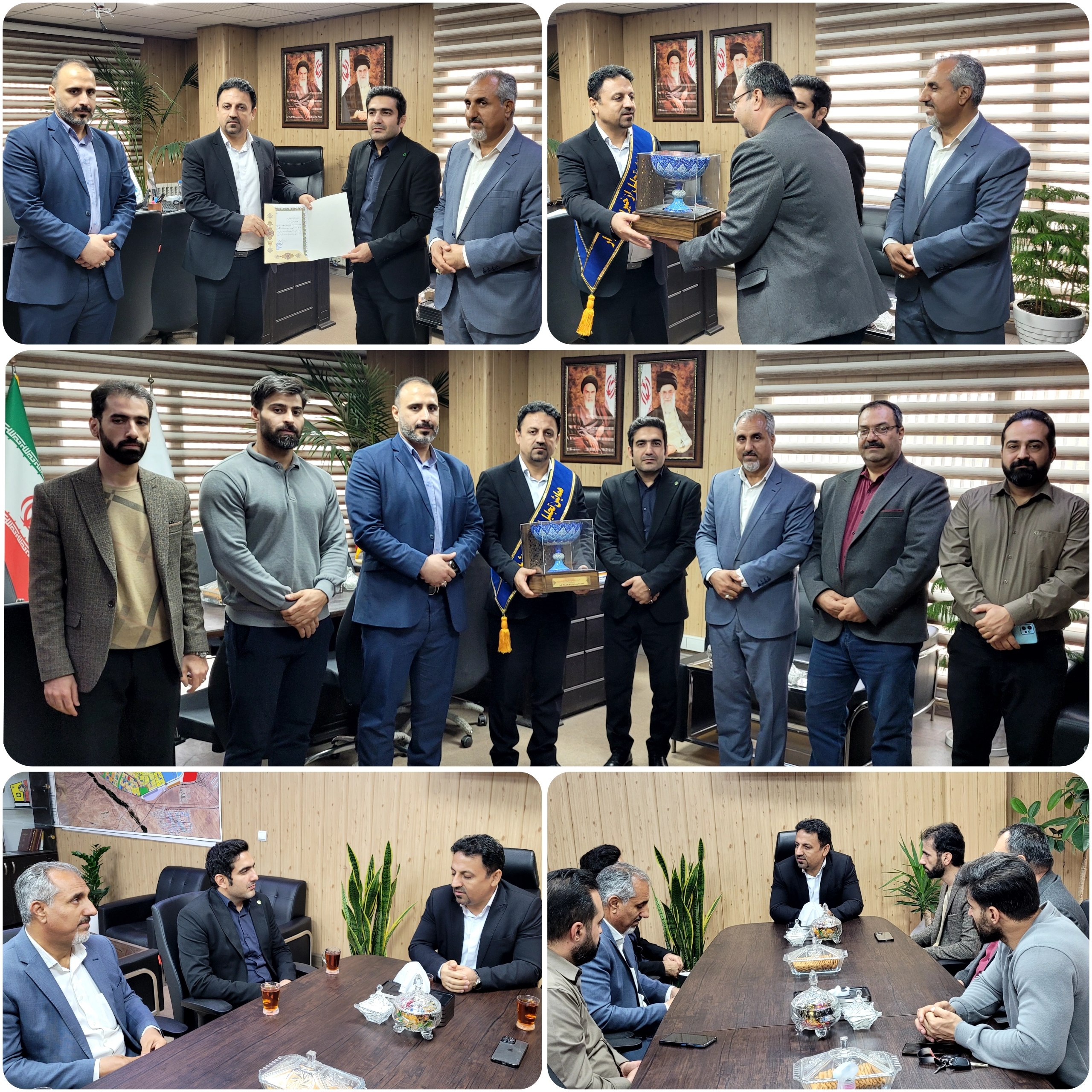 دیدار رئیس اداره ورزش رباط کریم با شهردار پرند