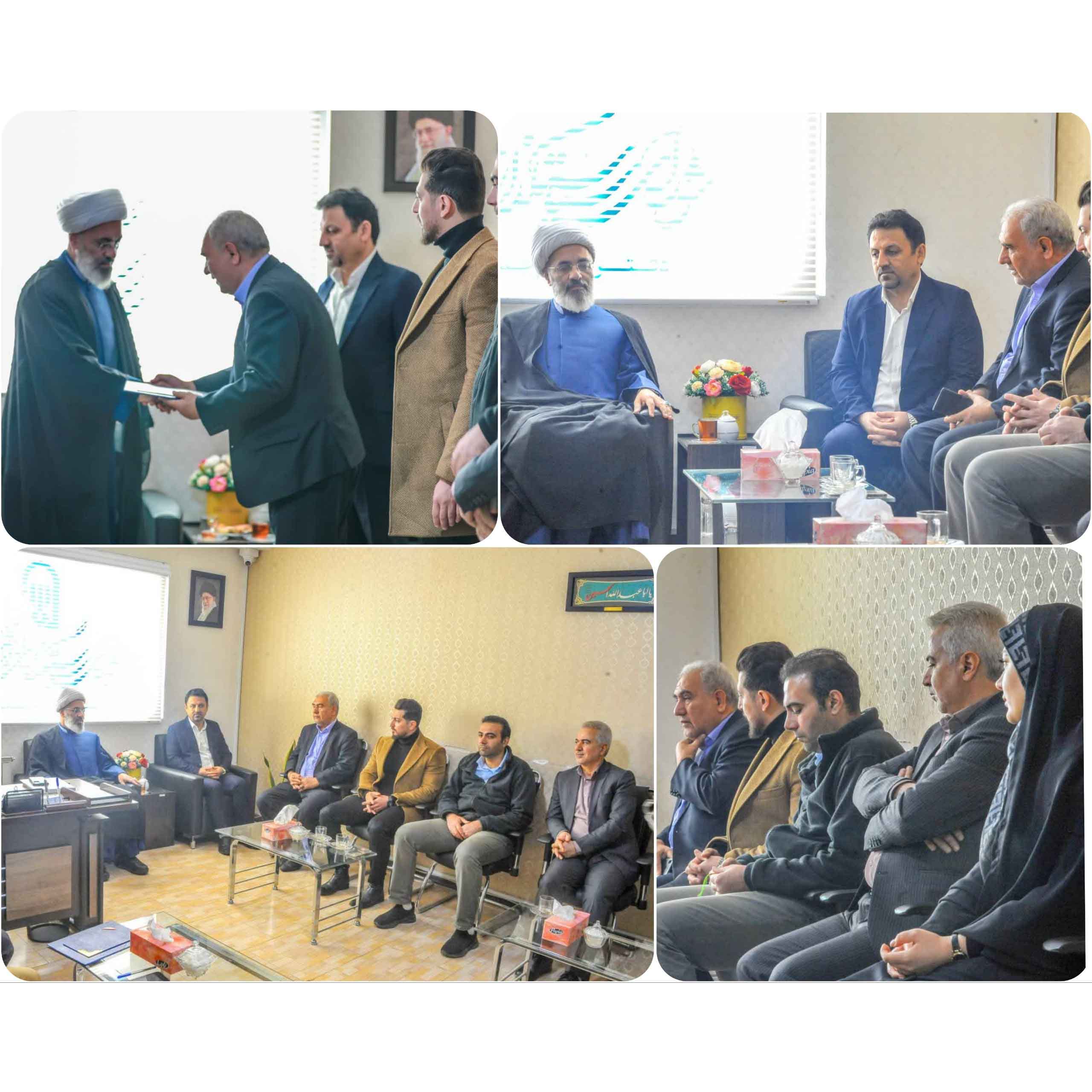 دیدار مدیران شهری پرند با امام جمعه و تبریک روز جانباز