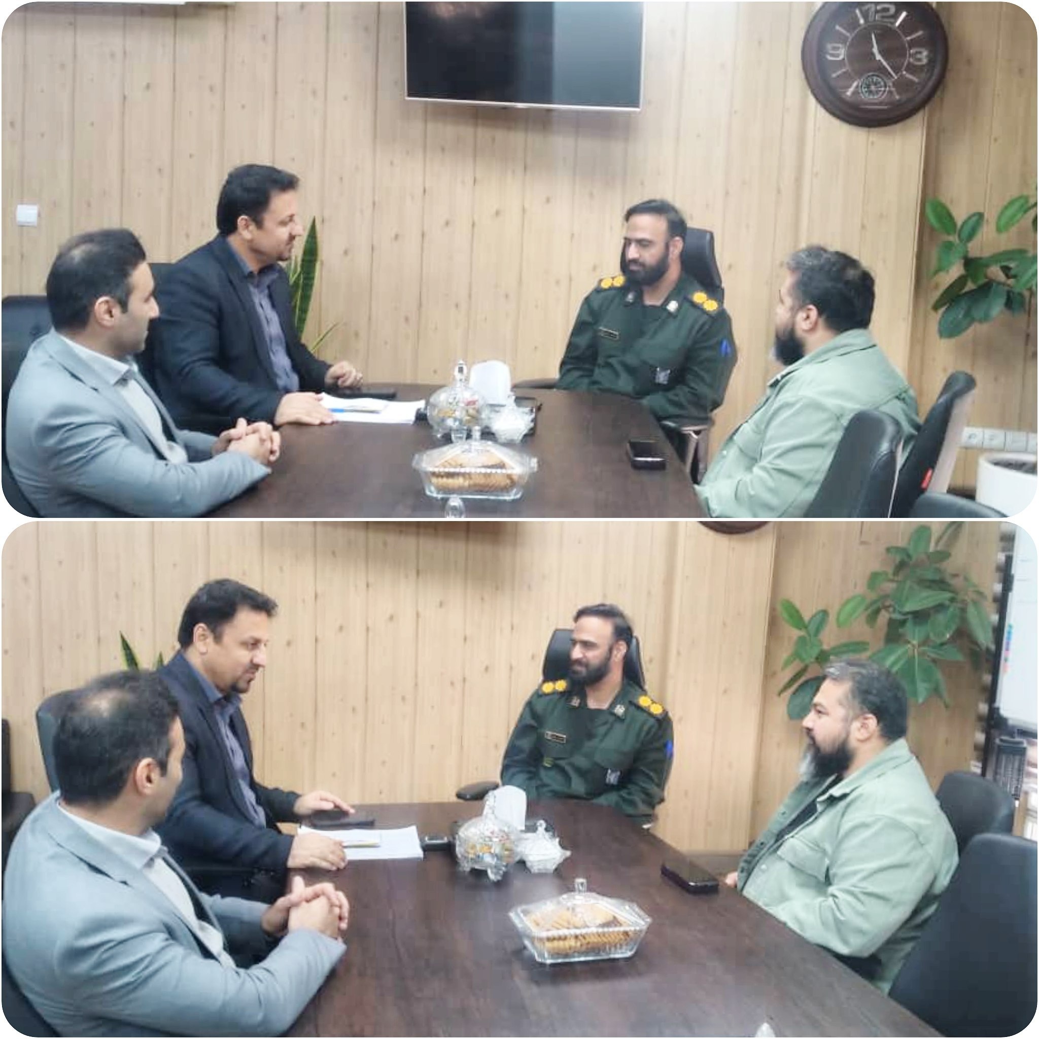 نشست فرمانده سپاه حیدر کرار (ع) و شهردار پرند