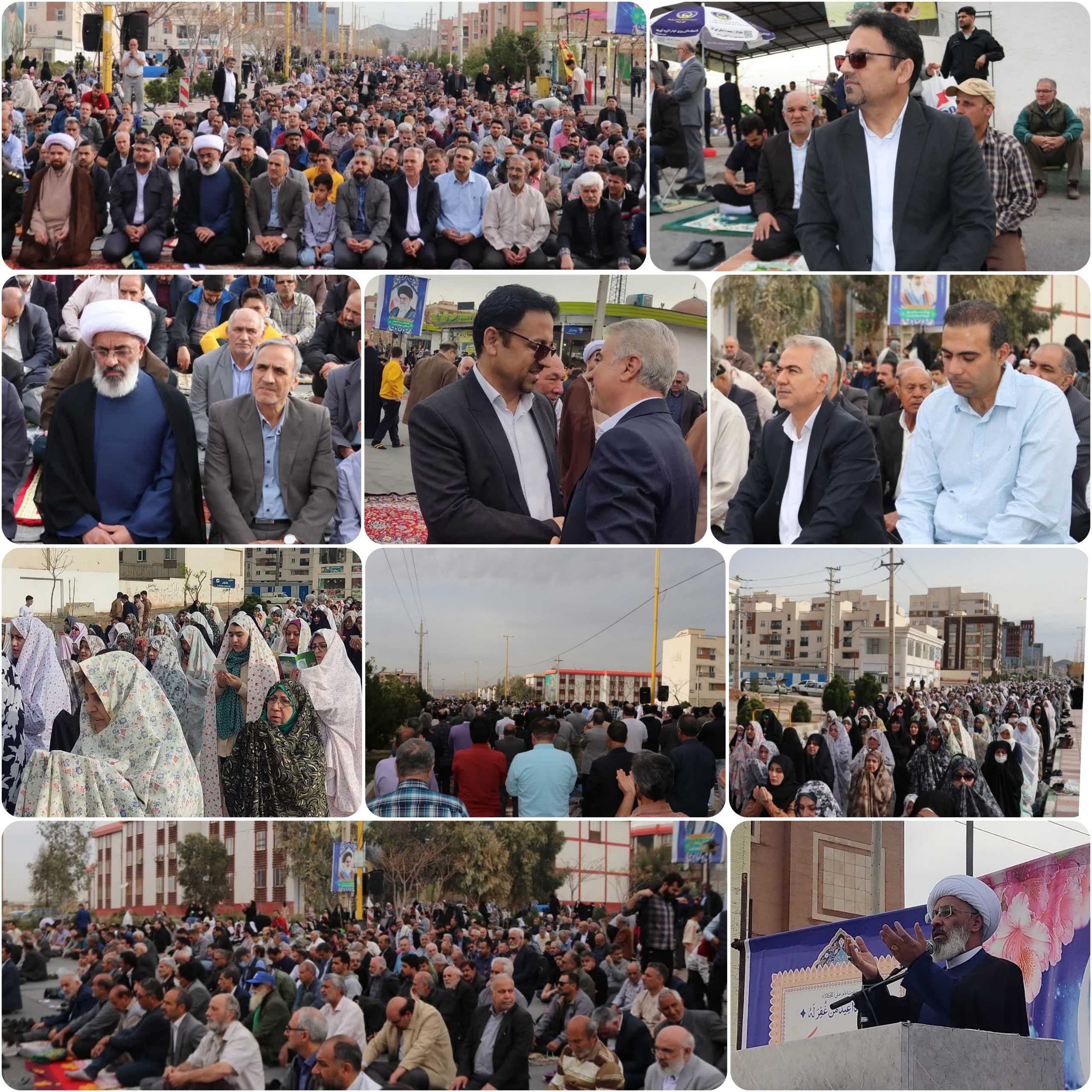 اقامه باشکوه نماز عید سعید فطر شهر پرند