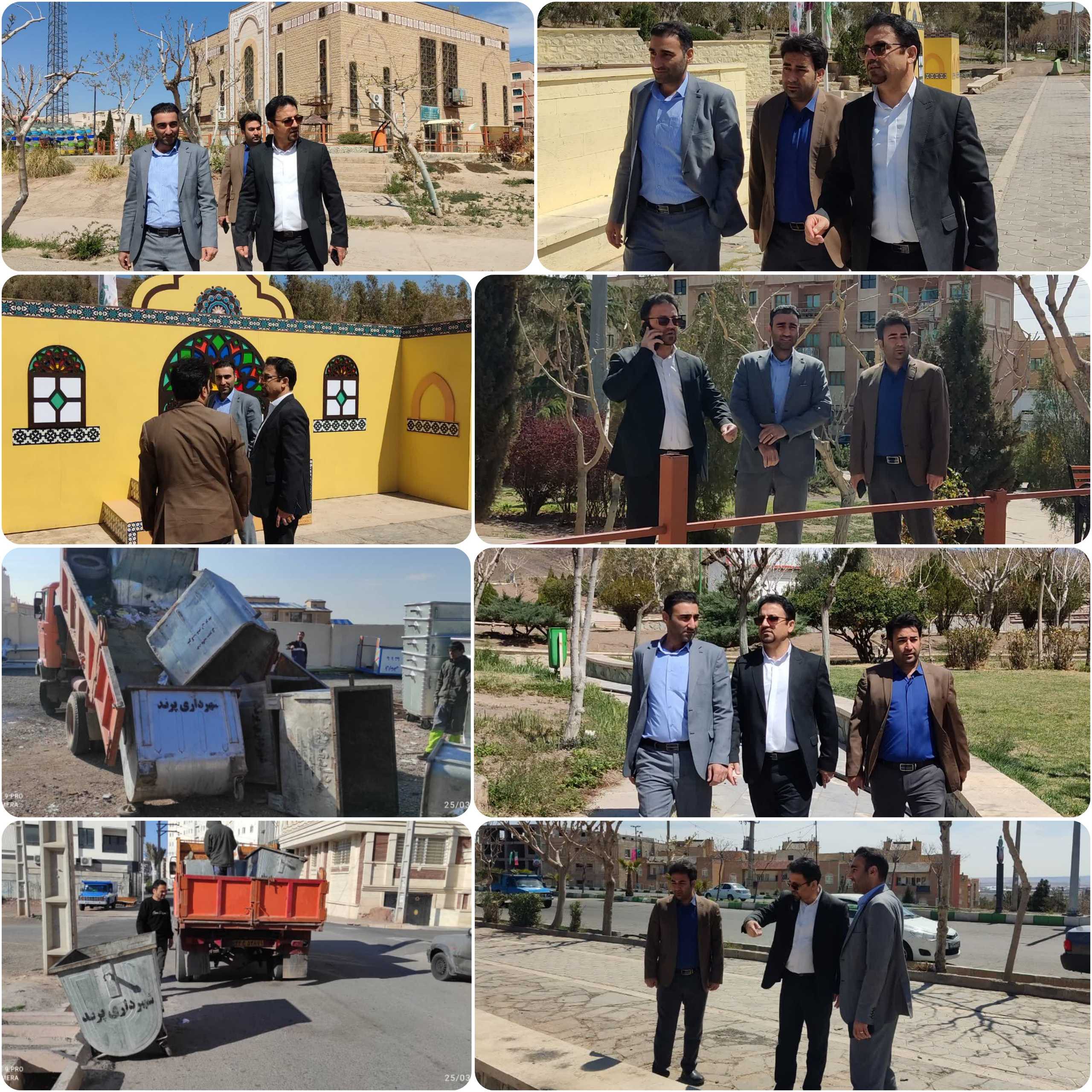 بازدید شهردار پرند از نحوه خدمات رسانی به شهروندان در ایام نوروز