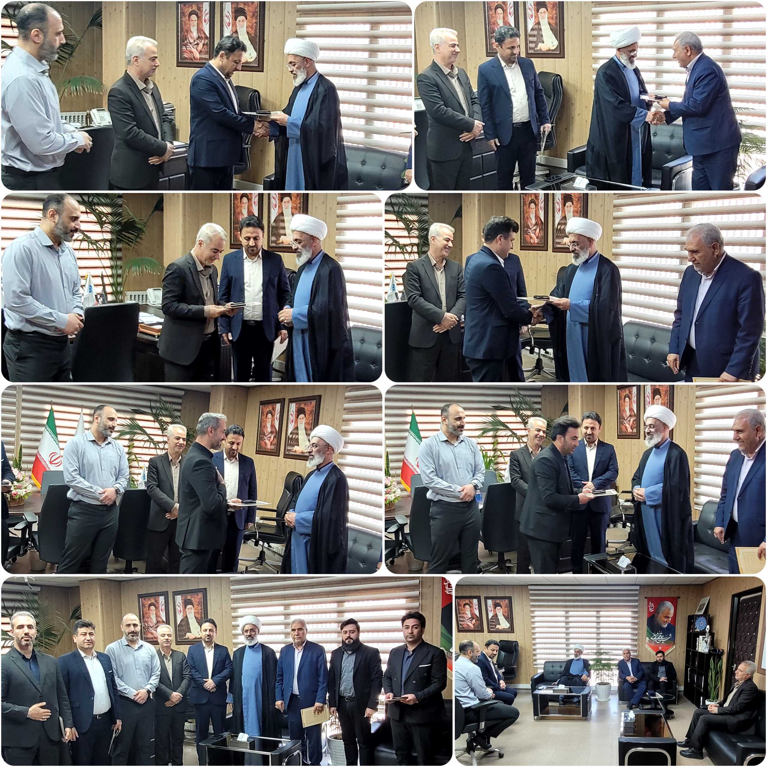 تجلیل امام جمعه پرند از مهندس پایدار و مجموعه شهرداری