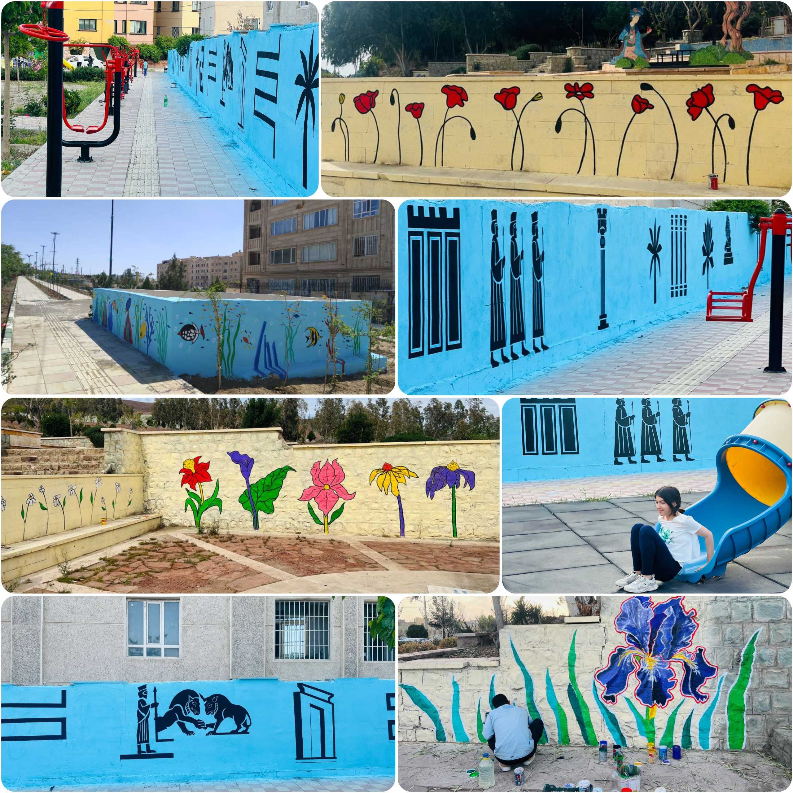 خلق زیبایی در معابر پرند