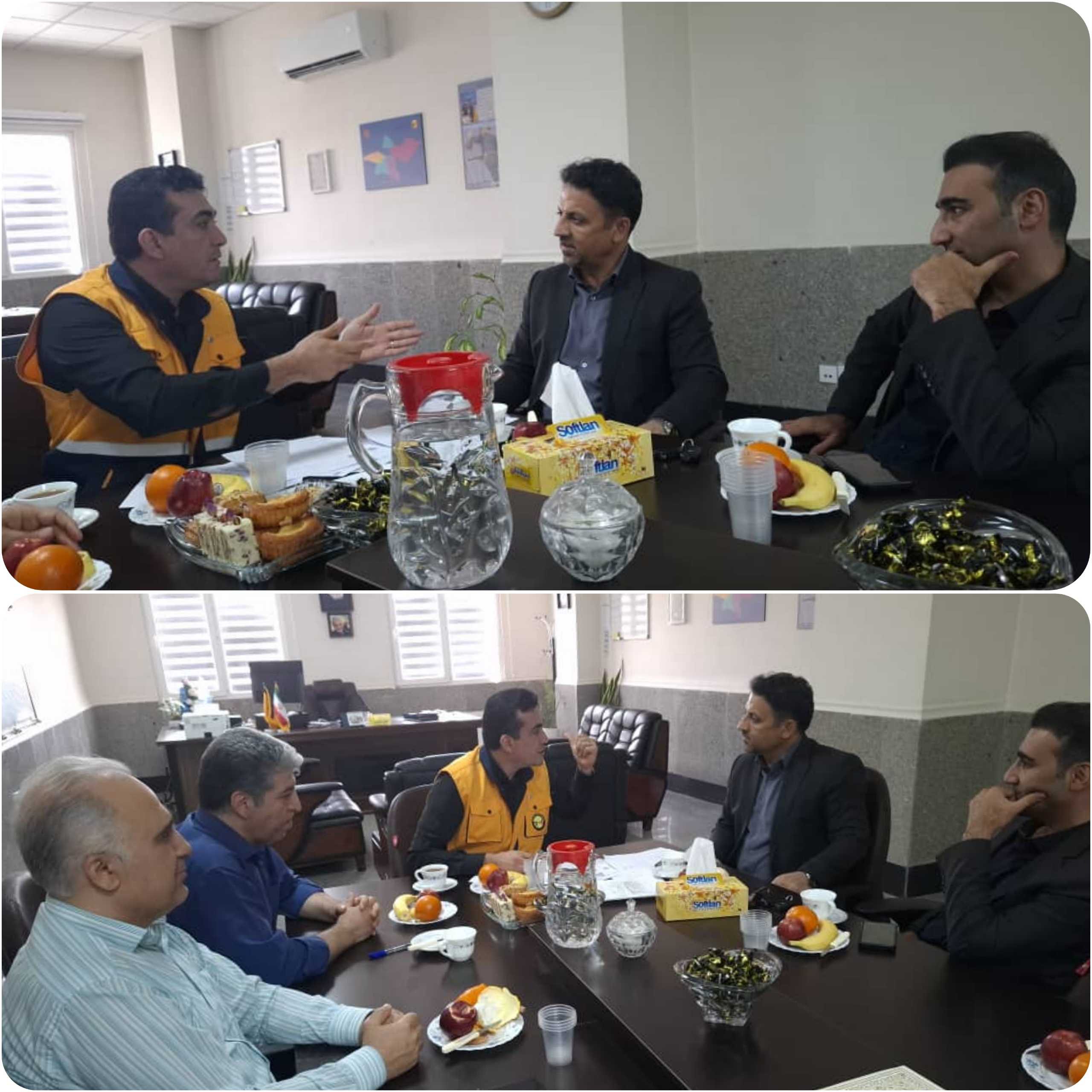 نشست تعاملی شهردار پرند با رئیس اداره برق 