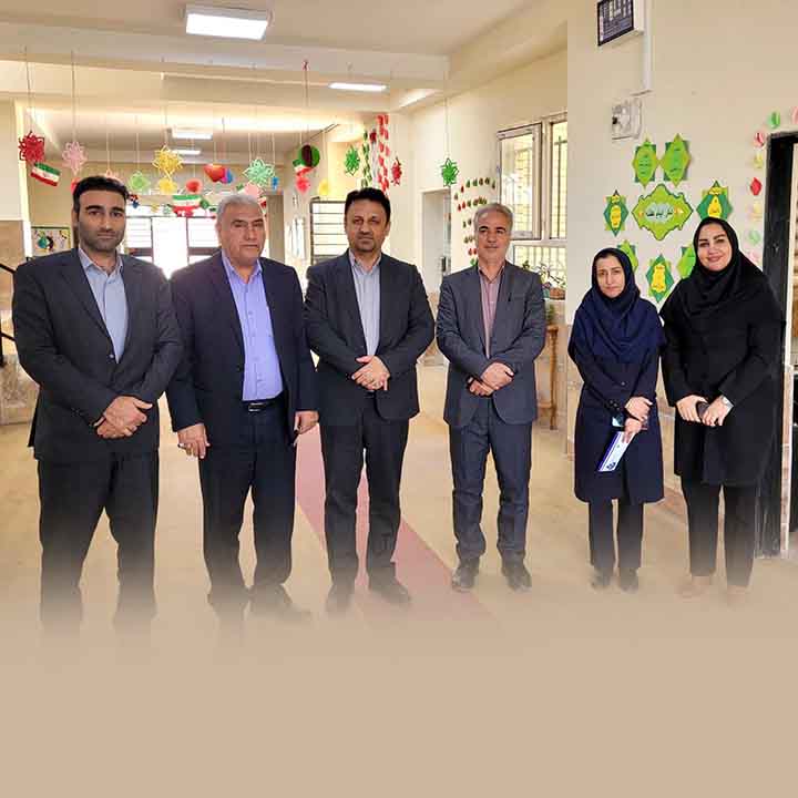 حضور مدیران شهری پرند در مدرسه استثنایی زنده یاد محسن شاه علی
