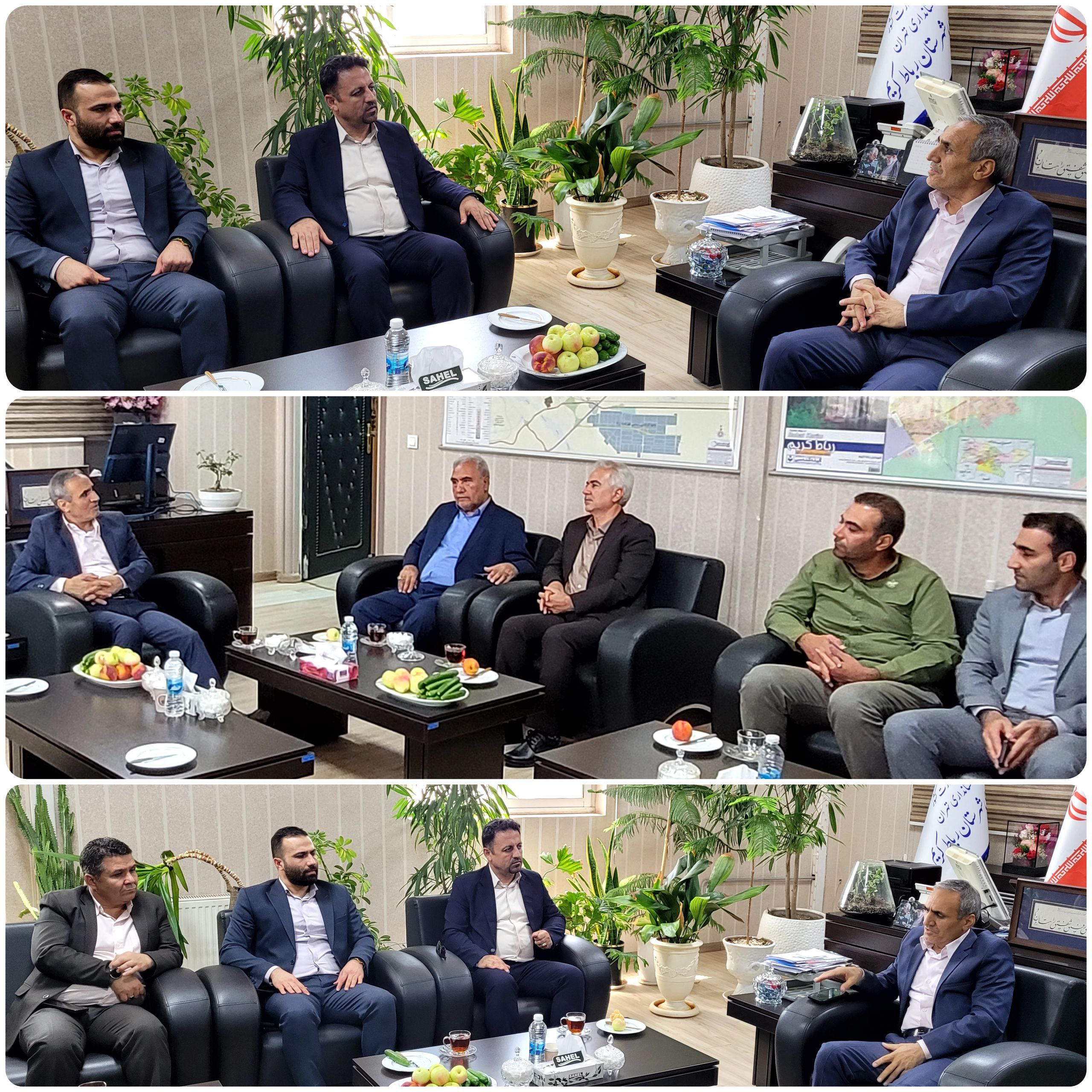 دیدار مدیران شهری پرند با فرماندار شهرستان رباط کریم