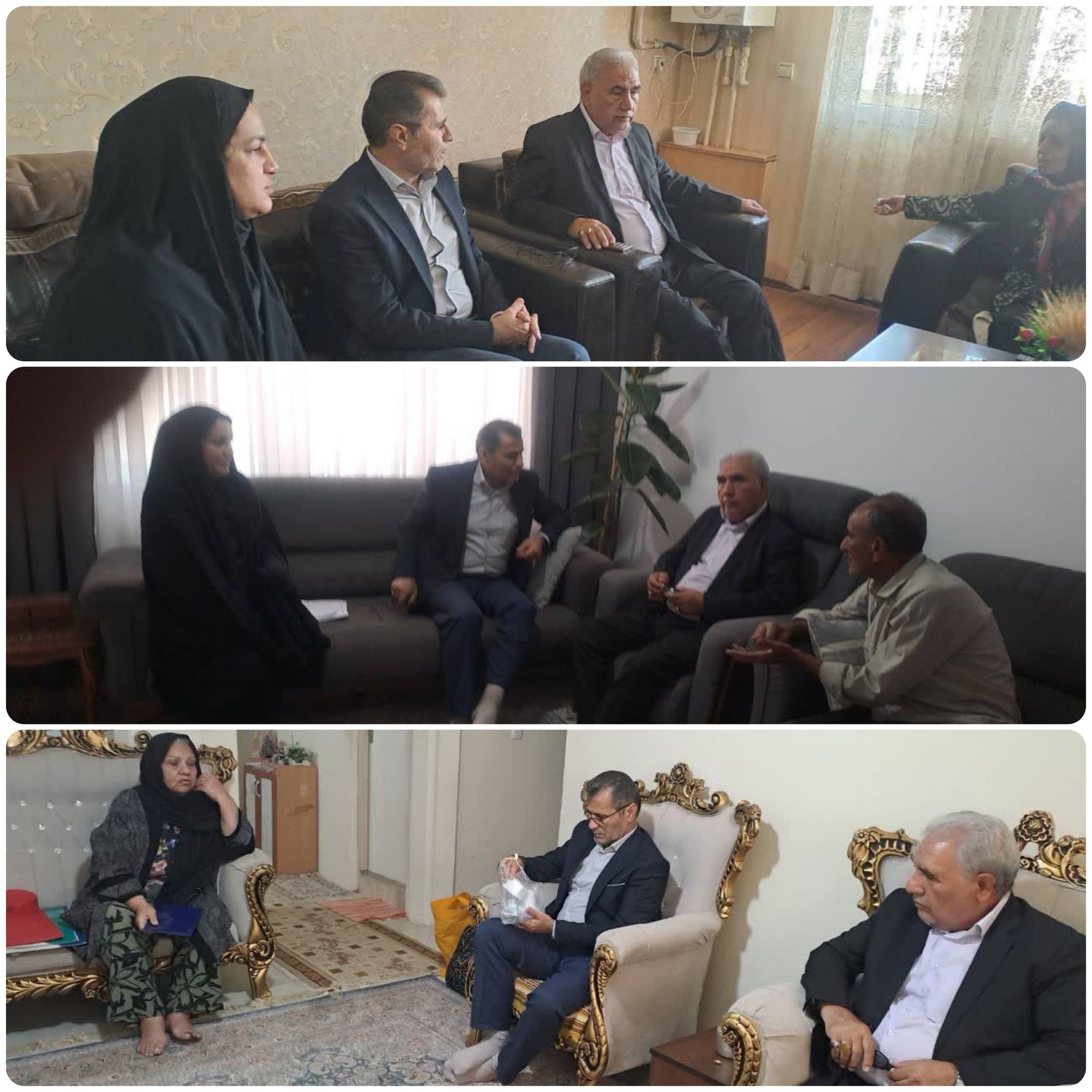 دیدار مدیران شهری پرند با سالمندان