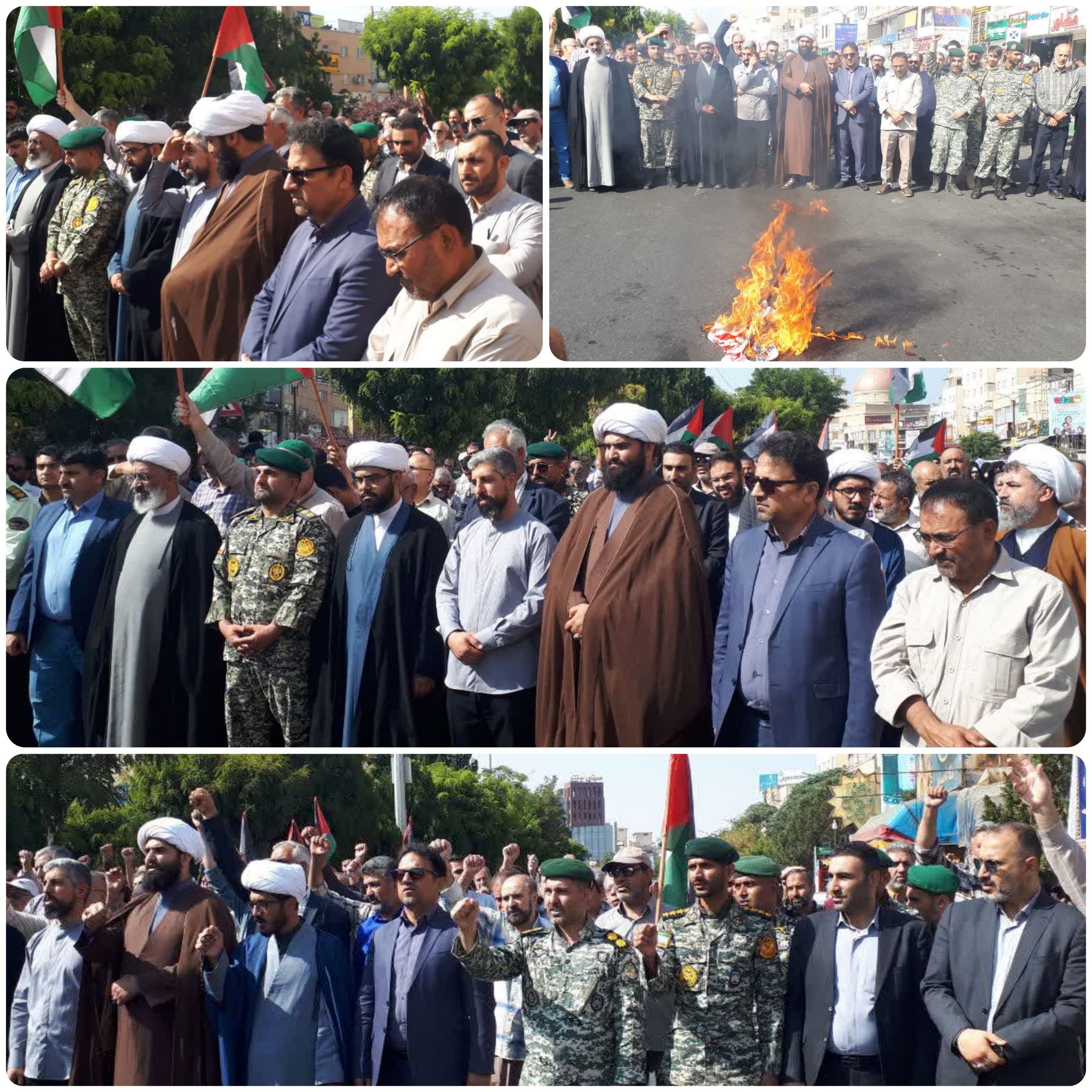 برگزاری راهپیمایی بشارت نصر در شهر پرند