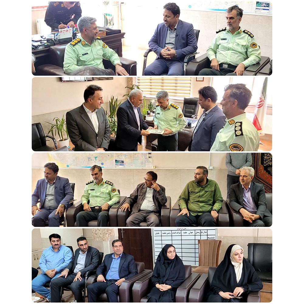 تجلیل مدیران شهری پرند از فرمانده انتظامی شهرستان رباط کریم 