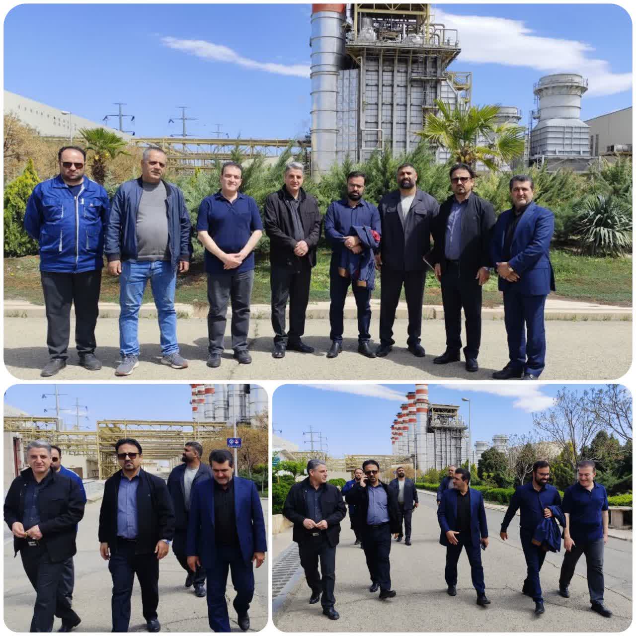 بازدید معاون مرکز مدیریت بحران استانداری تهران و شهردار پرند از نیروگاه&zwnj; برق 