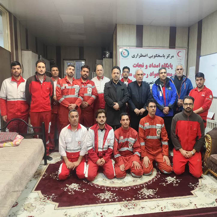دیدار مدیران شهری پرند با امدادگران هلال احمر