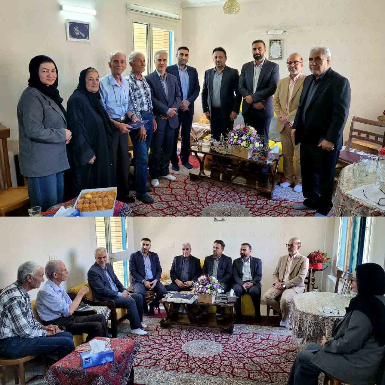 تجلیل مدیران شهری پرند از شاعر و نویسنده پیشکسوت